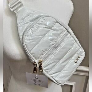 Brand new white crossbody purse
